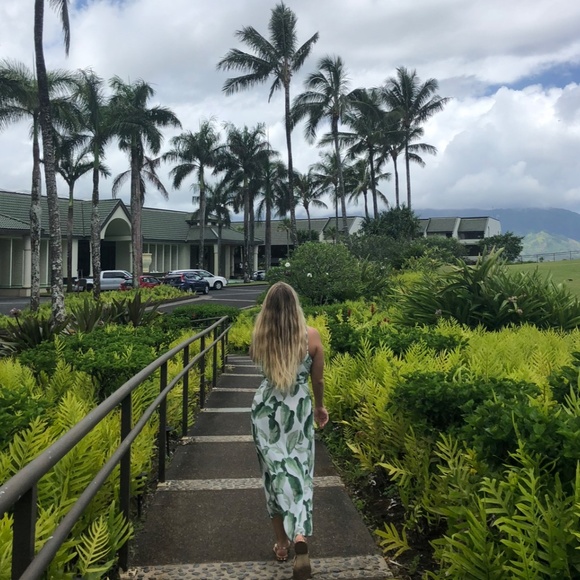 Show Me Your Mumu - Small  - Molly Tie Maxi in Palmtini - Picture 4 of 5